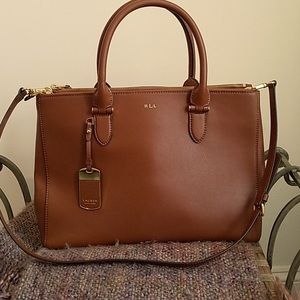 Ralph Lauren Newbury Leather Purse